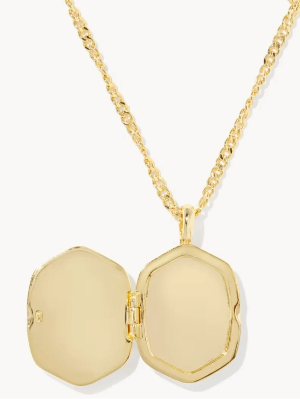 Kendra Scott x LoveShackFancy Daphne Gold Locket Necklace - Picture 2 of 4